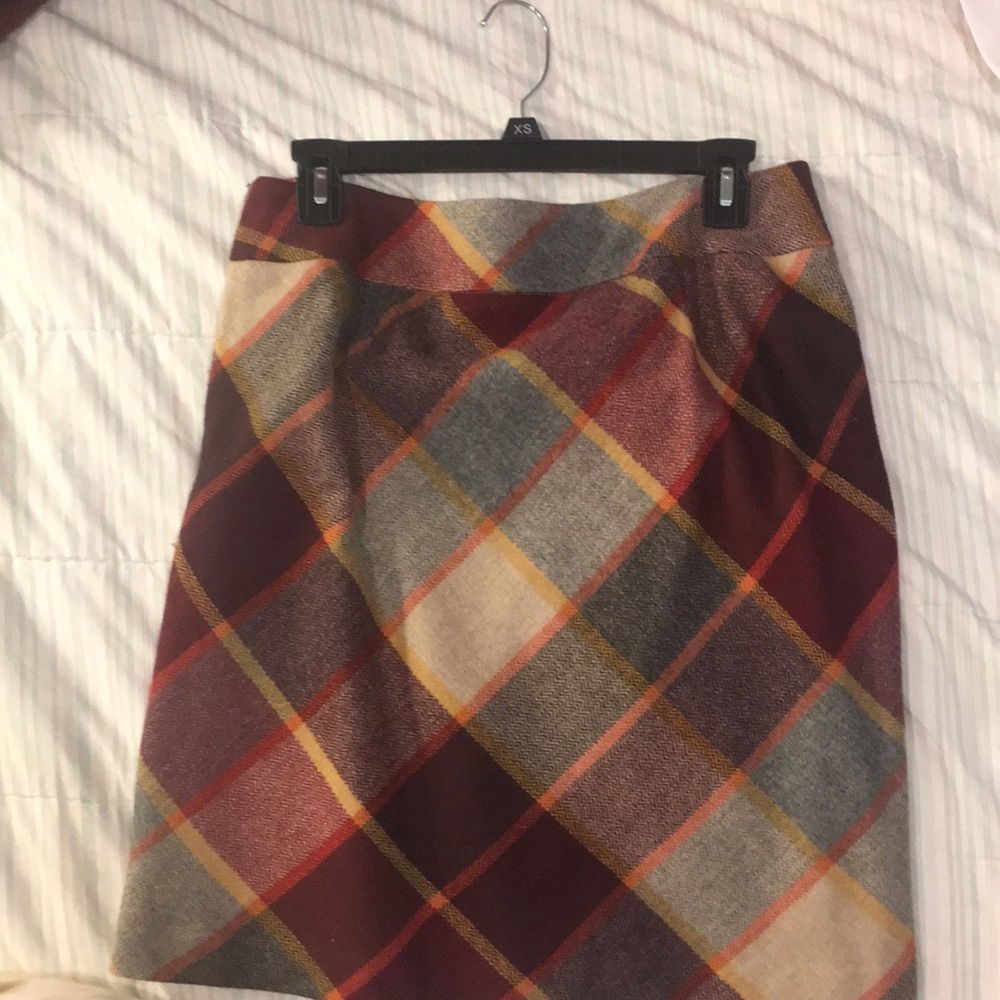 Wool pencil skirt